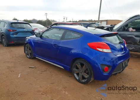 2014 Hyundai Veloster Turbo R-Spec from USA, damaged, VIN KMHTC6AE8EU202386